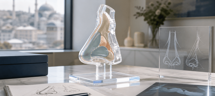 Revision rhinoplasty planning with layered nasal cartilage anatomy in Istanbul