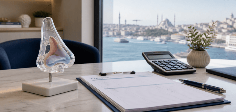 Itemised rhinoplasty cost planning in Turkey with an anatomical nose model